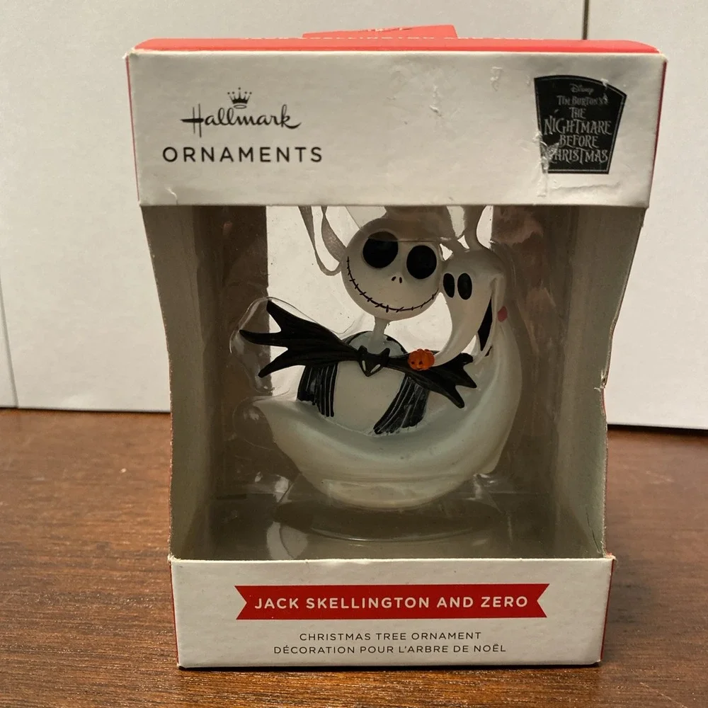 Hallmark ~'Jack‎ Skellington & Zero' ~Christmas Ornament Nightmare B4 Christmas